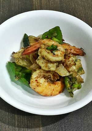 A picture of Prawn Pepper Garlic.