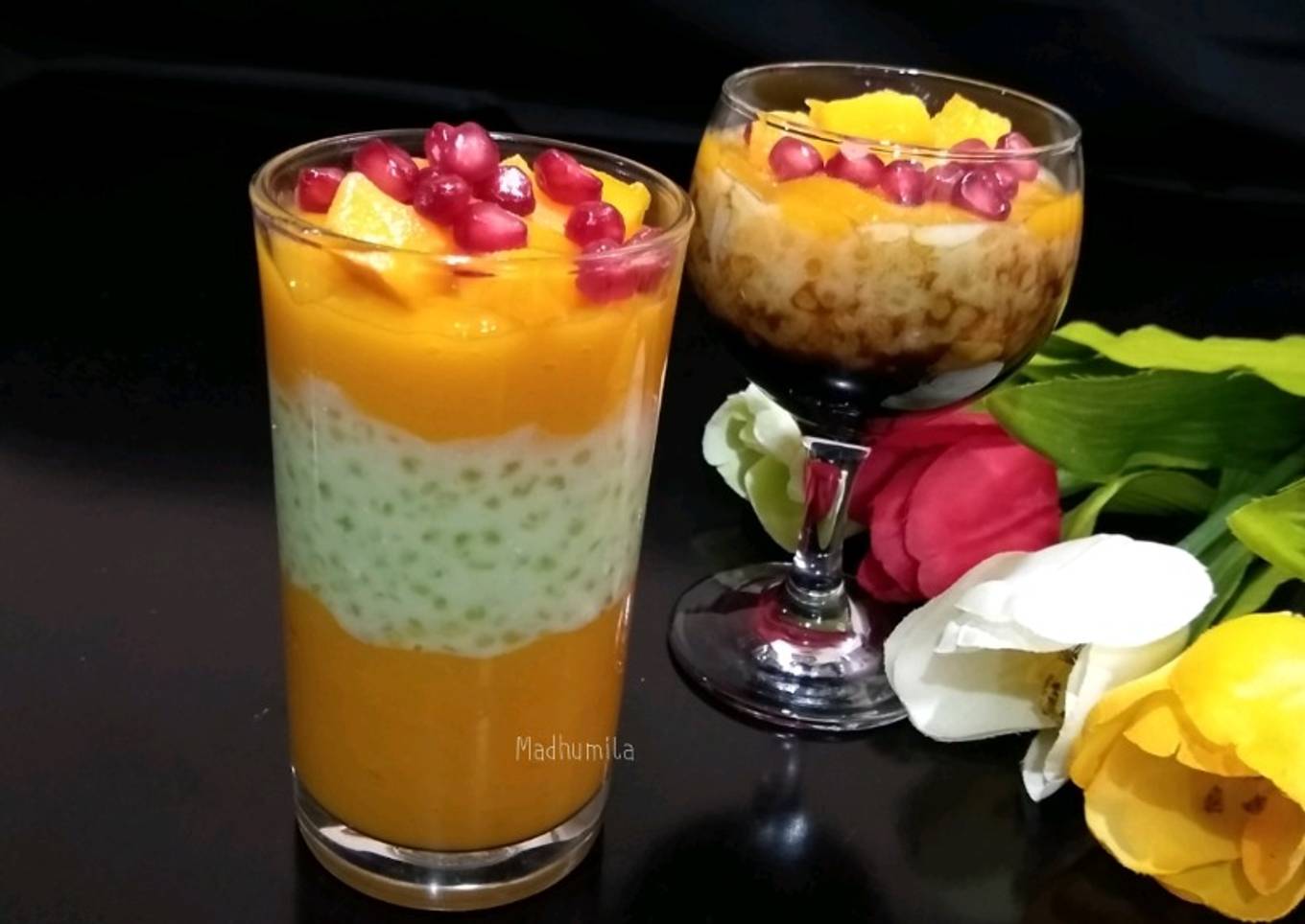 Layered Mango Pudding