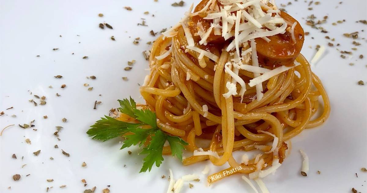 Resep Spaghetti Bolognese Instan dengan Sosis oleh Kiki Fhatria Cookpad