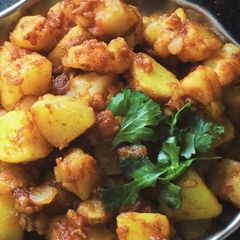 A picture of Spicy potato chukka.