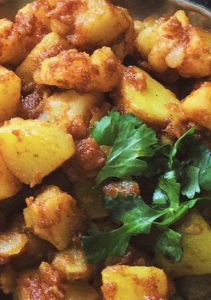 A picture of Spicy potato chukka.