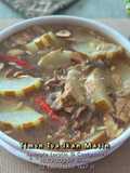 Tumis Berkuah Timun Tua Ikan Masin