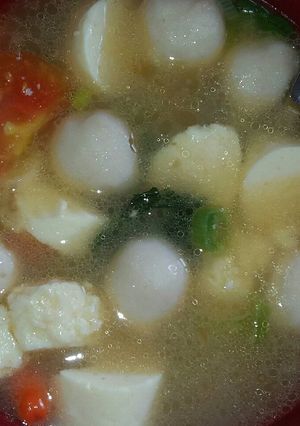 Foto resep Sop tahu baso ikan