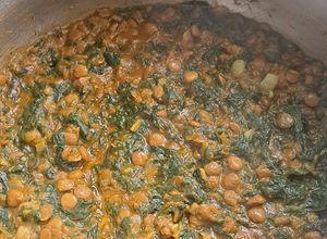 O poză a rețetei Mâncărică de linte verde cu spanac- sănătate+ fibre.