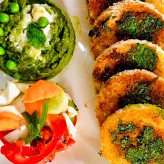 A picture of #greenpavbhaji#themechallenge.