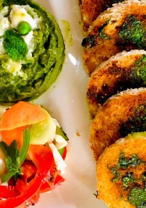 A picture of #greenpavbhaji#themechallenge.