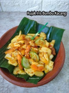 Foto resep Rujak Iris Bumbu Kacang
