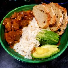 A picture of Spiced Creamy Chicken and Rice.