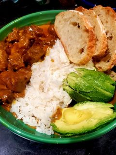 A picture of Spiced Creamy Chicken and Rice.