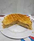 Tarta de hojaldre y crema