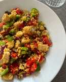 Couscous con verduras y pollo