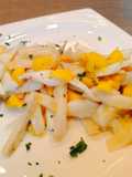 Seppie a Julienne e Mango
