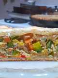 Zapallitos y verduras en tarta verdadera delicia súper jugosa!