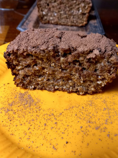 Una foto de Budín Fit de Manzana 🍎Avena y Cacao