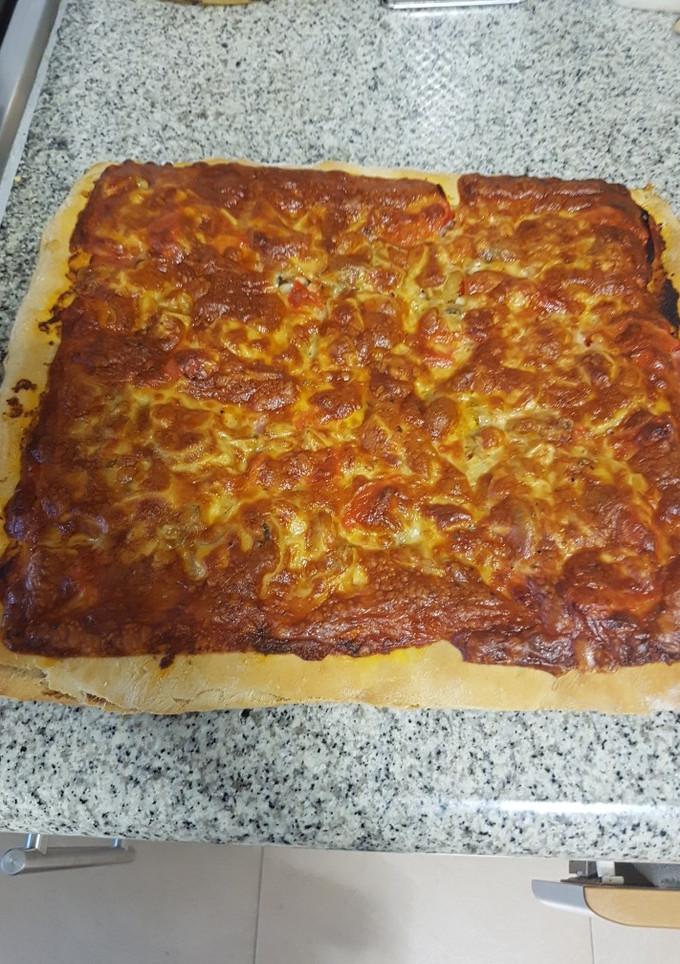 Una foto de Pizza