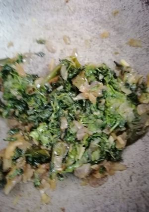 A picture of Methi ki sabzi.