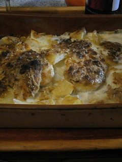 Una foto de Pechuga de pollo a la nata