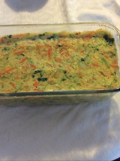 Una foto de Budín de verduras y cus-cus