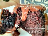Choco steam cake with choco sauce ala mamih