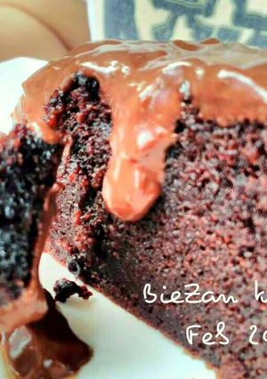 Foto resep Choco steam cake with choco sauce ala mamih