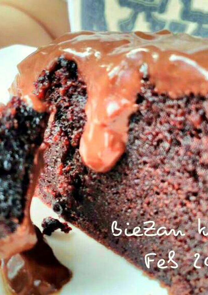 Foto resep Choco steam cake with choco sauce ala mamih