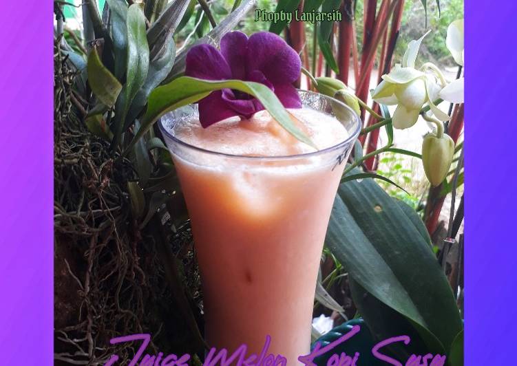 Resep Juice Melon Susu Kopi, Bikin Ngiler
