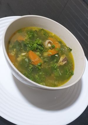 A picture of Chicken soup.