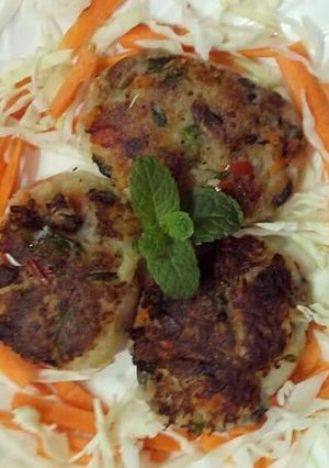 A picture of Mushroom Tikki.