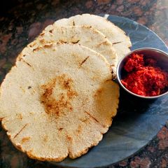 A picture of Brown Rice Flour Bhakhri.