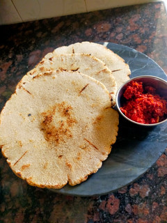 A picture of Brown Rice Flour Bhakhri.