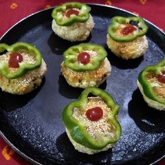 A picture of Paneer and cheese kabab.