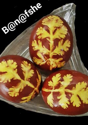 عکسی از دستور تخم مرغ رنگی شب عید