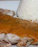 Lomo mechado en salsa