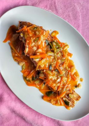 Foto resep Crispy Fish in Thai Sweet Chili Sauce