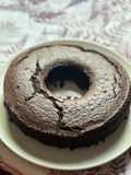 Bizcocho de chocolate sin huevo y sin leche