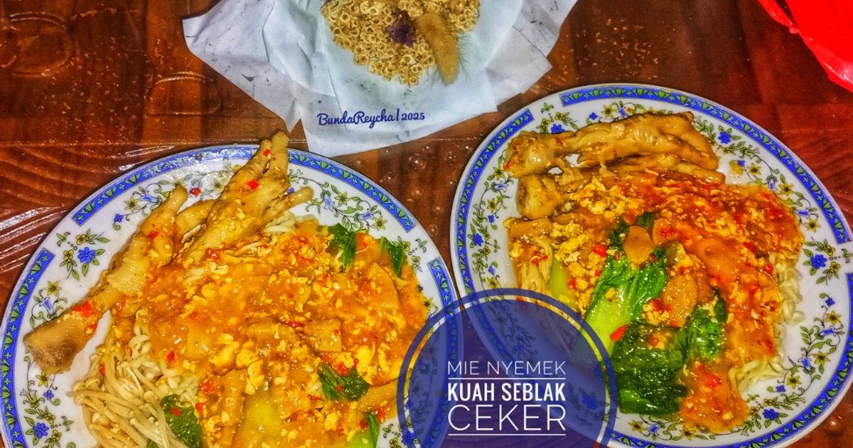 837. 🍜 Mie Nyemek Kuah Seblak Ceker