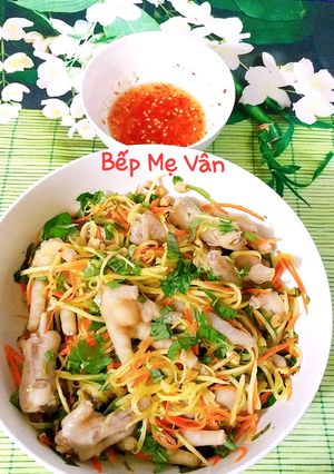 Hình của món Chân gà trộn xoài xanh.
