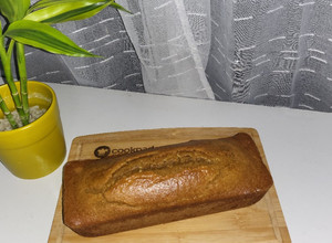 Una foto de Budín de naranja sin gluten en licuadora (con azúcar mascabo)