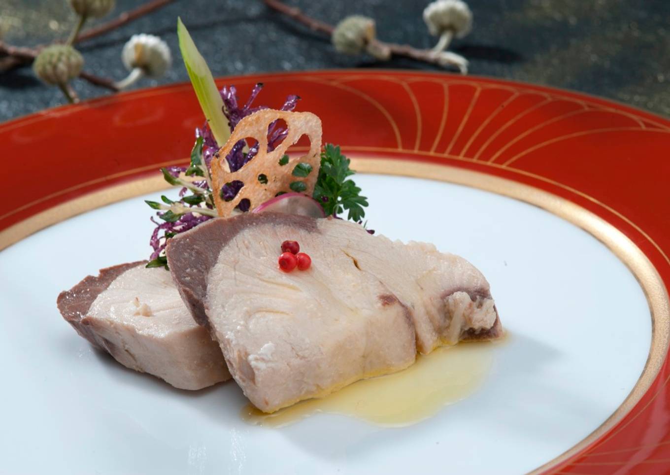 Japanese Yellowtail Lightly Poached in Olive Oil