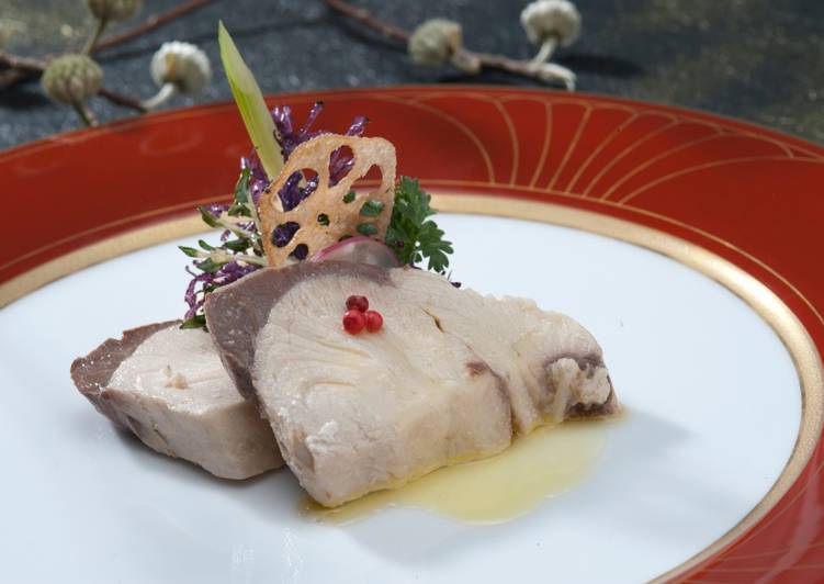 Steps to Make Award-winning Japanese Yellowtail Lightly Poached in Olive Oil