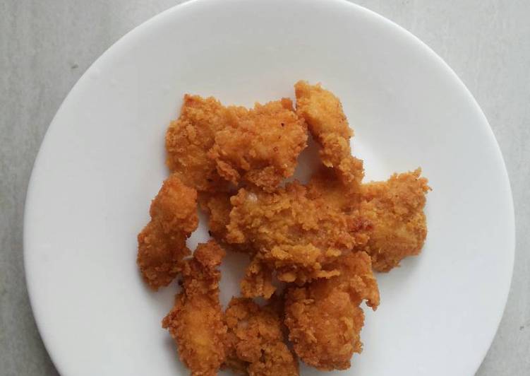 Bagaimana Membuat Chicken pop cornflakes, Bisa Manjain Lidah