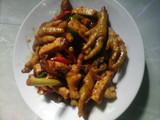 Ceker oseng tahu kecap