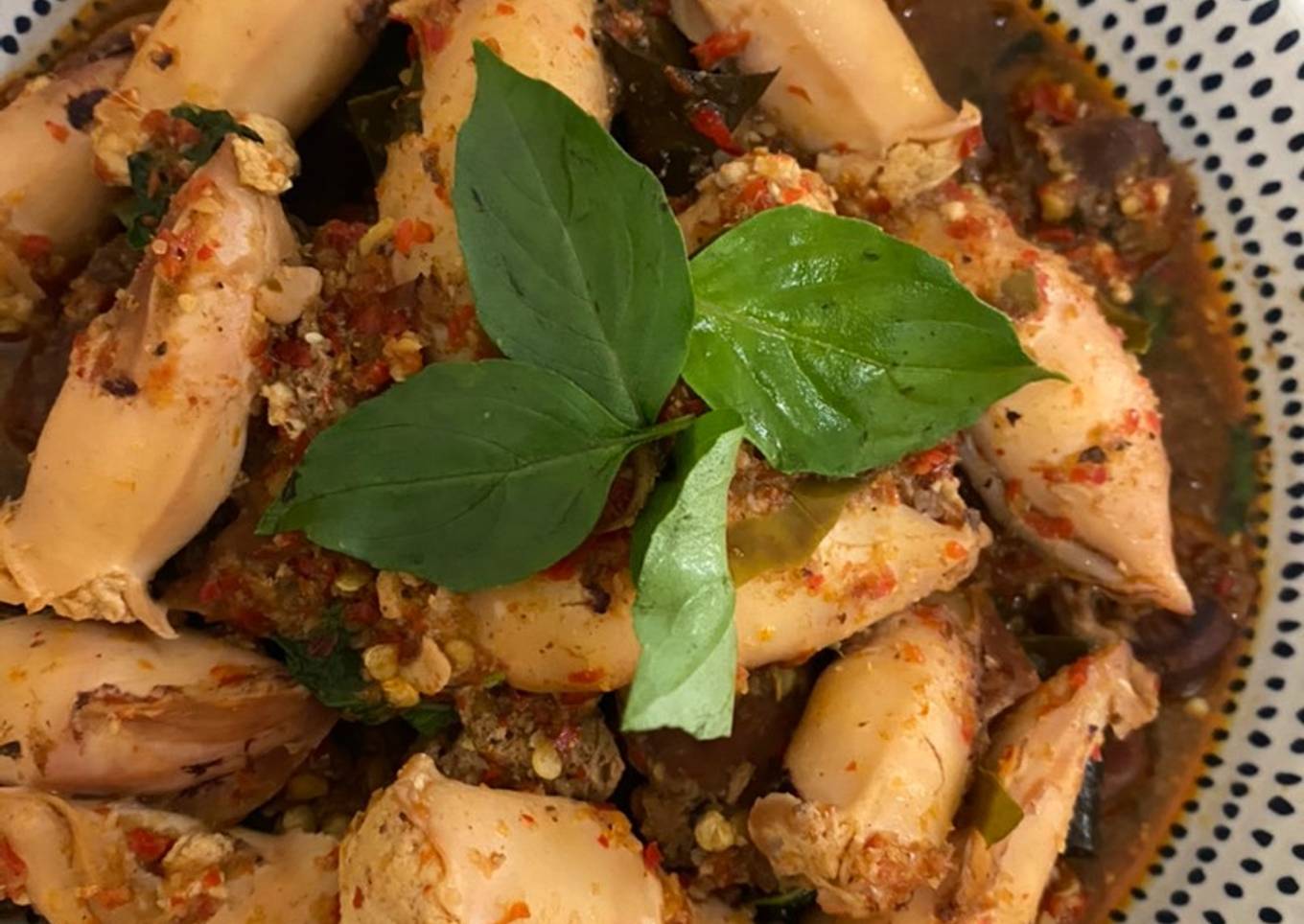 Cumi Isi Tahu Rica-rica
