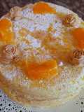 Torta de mandarina y frosting de dulce de leche