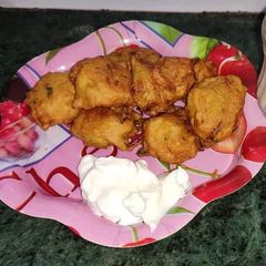 Aloo ki pakore A picture of Aloo ki pakore.