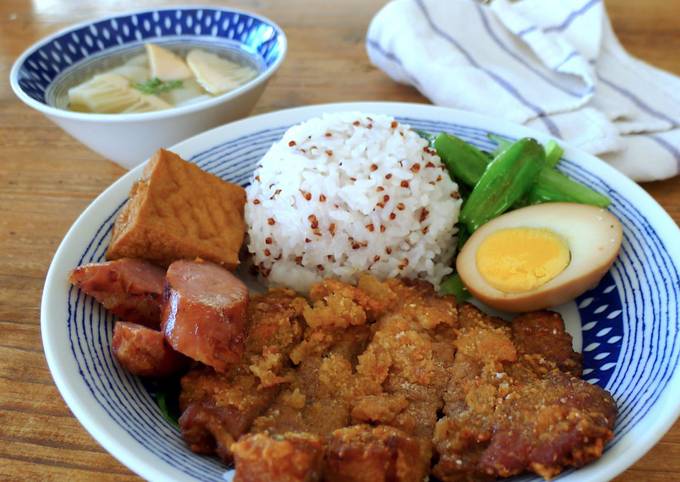 Taiwanese soul food super crispy pork chop (paigu fan)
