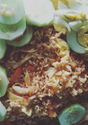 Foto resep Nasi Goreng Sayur Wortel & Kubis mix bumbu racik Sajiku/Indofood
