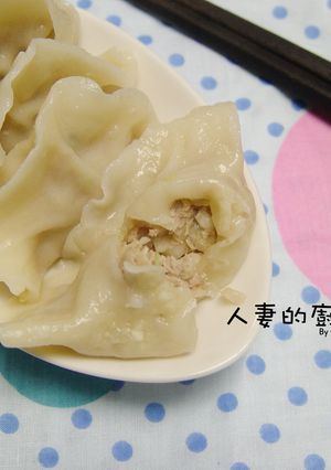 A picture of Cabbage Dumplings (No Draining Needed).