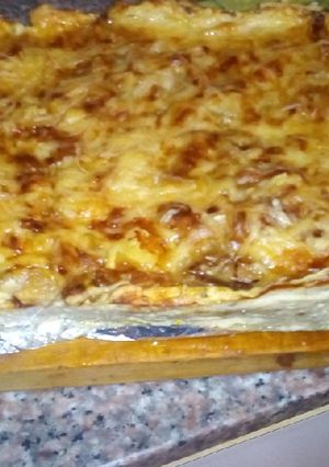 Una foto de Tarta de pollo sin masa