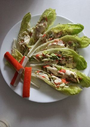 Una foto de Barquitos de lechuga